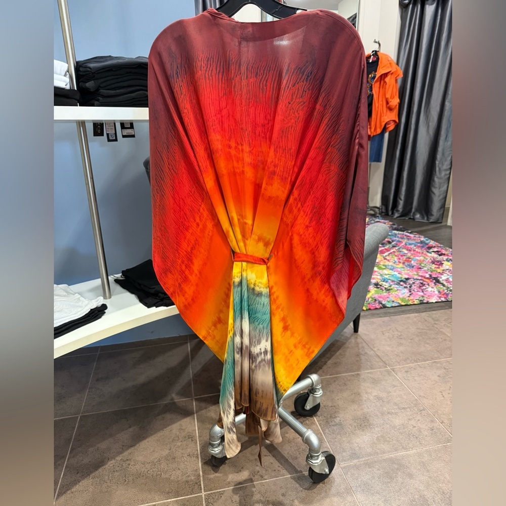 Alice + Olivia Marva Mini Kimono Kaftan Robe Dress size small - Picture 4 of 8